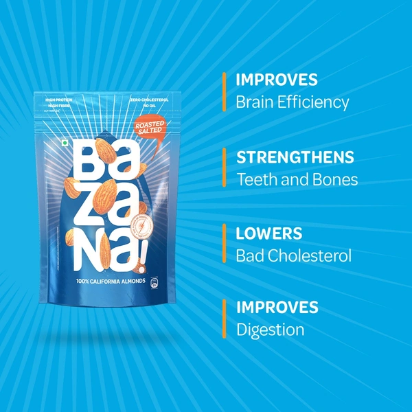 Bazana Red Gift Pack: Indulge in Delightful Crunchiness with Cranberry Slice, Roasted Salted Almonds, and Cashew Standee Packs for Pure Happiness -