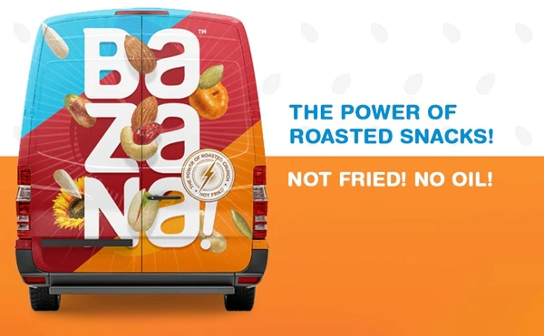 Bazana Red Gift Pack: Indulge in Delightful Crunchiness with Cranberry Slice, Roasted Salted Almonds, and Cashew Standee Packs for Pure Happiness -