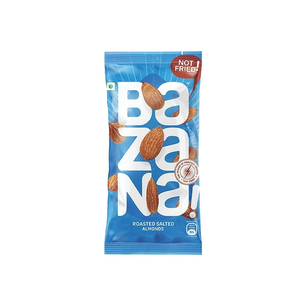 BAZANA Bazana Roasted Salted Almonds 480g|24 Packs,20g Each