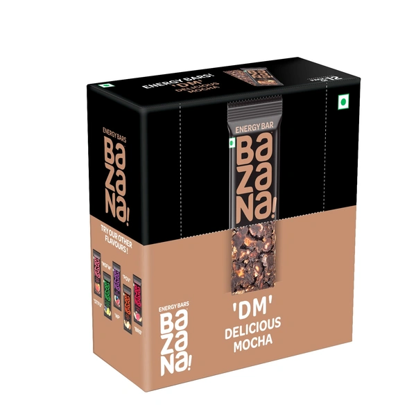 BAZANA Bazana Delicious Mocha (DM) Energy Bars | 38g x 12 Bars