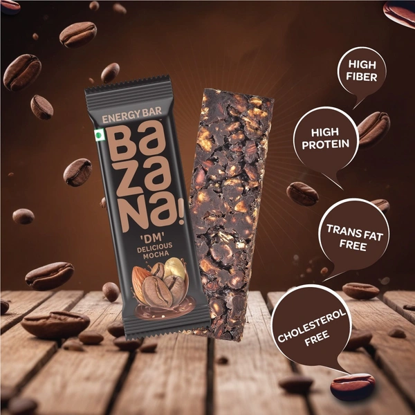 BAZANA Bazana Delicious Mocha (DM) Energy Bars | 38g x 12 Bars