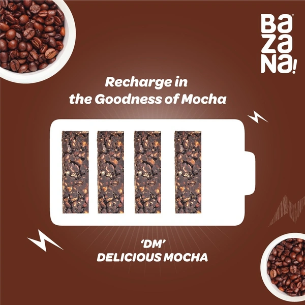 BAZANA Bazana Delicious Mocha (DM) Energy Bars | 38g x 12 Bars