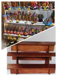 3 Step golu padi stand with 4 feet wide width