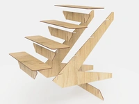 4 Layer Retail Counter Display Stand Set 3 Sizes Store Shelves