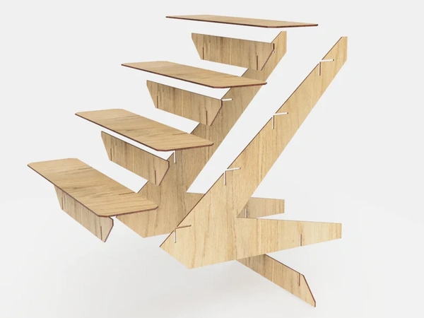 4 Layer Retail Counter Display Stand Set 3 Sizes Store Shelves