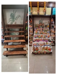 7 Step golu padi stand 4 feet wide - 18mm, Birchply 18mm