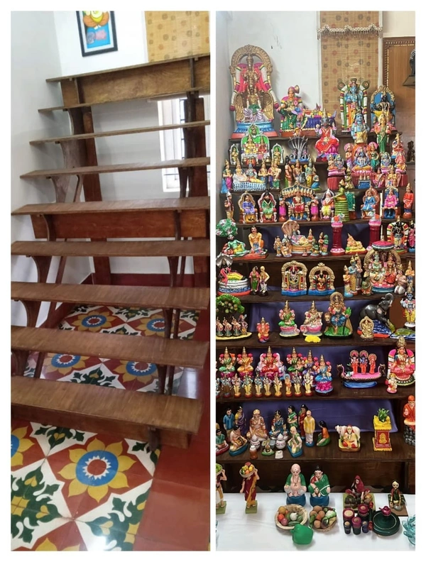 9 Step golu padi stand - 4 feet wide width -