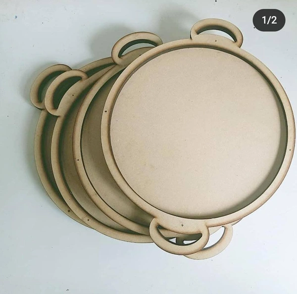 Round Tray With Handle