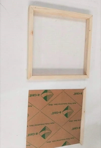 Wooden Floating frame with Acrylic Varamala Frame - 12 * 12 * 1.75 Inches