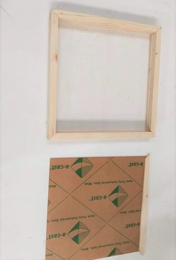 Wooden Floating frame with Acrylic Varamala Frame - 12 * 12 * 1.75 Inches