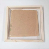 Wooden Floating frame with Acrylic Varamala Frame - 12 * 12 * 1.75 Inches