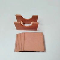 Square Coaster Set With Box Stand - 6