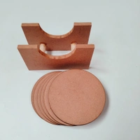 Round Coaster Set With Box Stand - 6