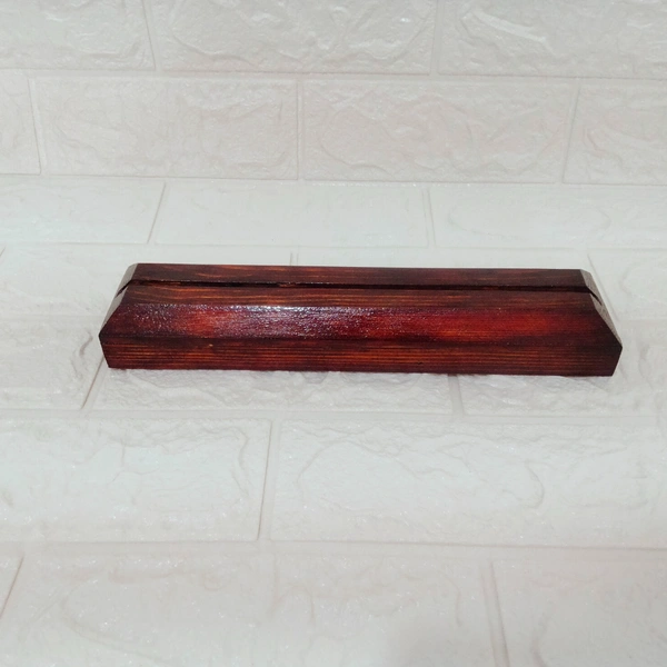 Pinewood Wooden Stand / Base with walnut polish - 8", 1000