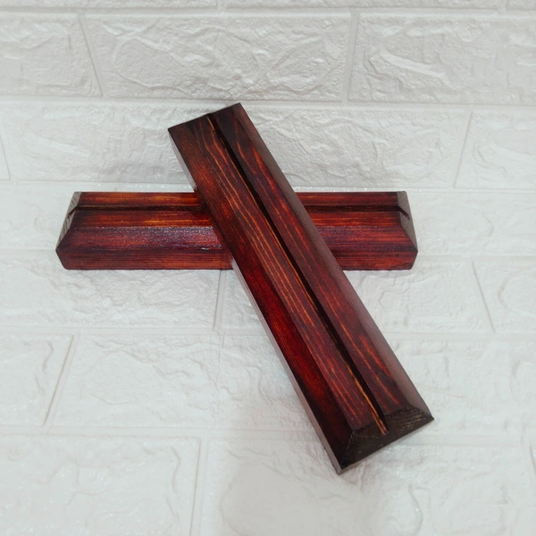 Pinewood Wooden Stand / Base with walnut polish - 8", 1000