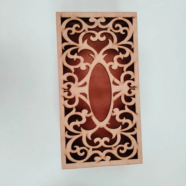 Cutwork Tissue Box with Florals - 10"/5.5"/3.75", Brown, 8mm, 1000