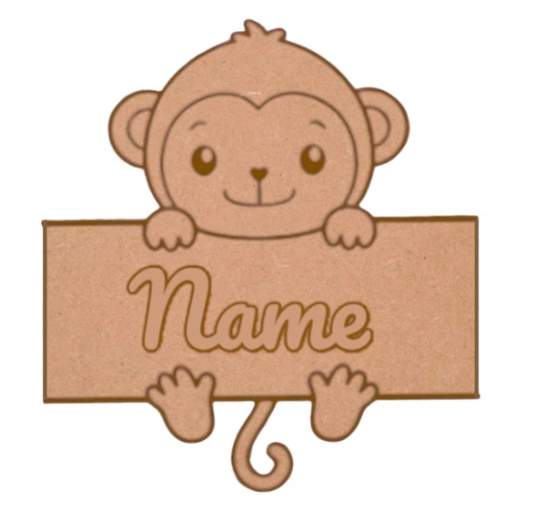 Monkey Double Layer Fridge Magnet - 1 piece