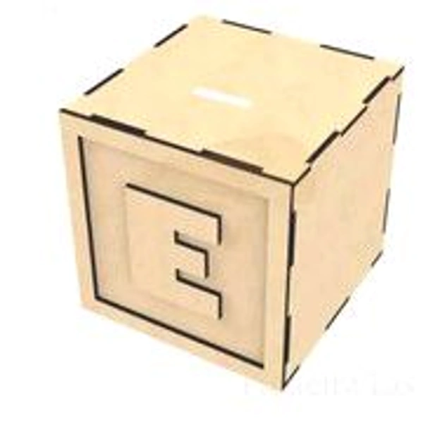 Monogram Piggy Bank - E