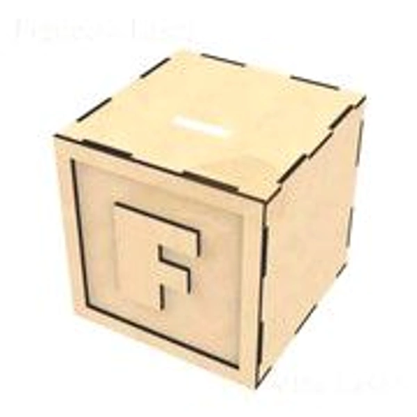 Monogram Piggy Bank - F