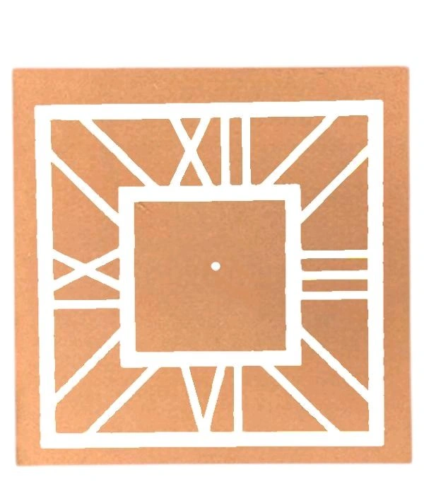 MDF - Acrylic Clock - Gold, 16 inches