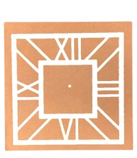 MDF - Acrylic Clock - Gold, 18 inches