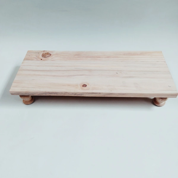 Pinewood Rectangle Chowki / Manai