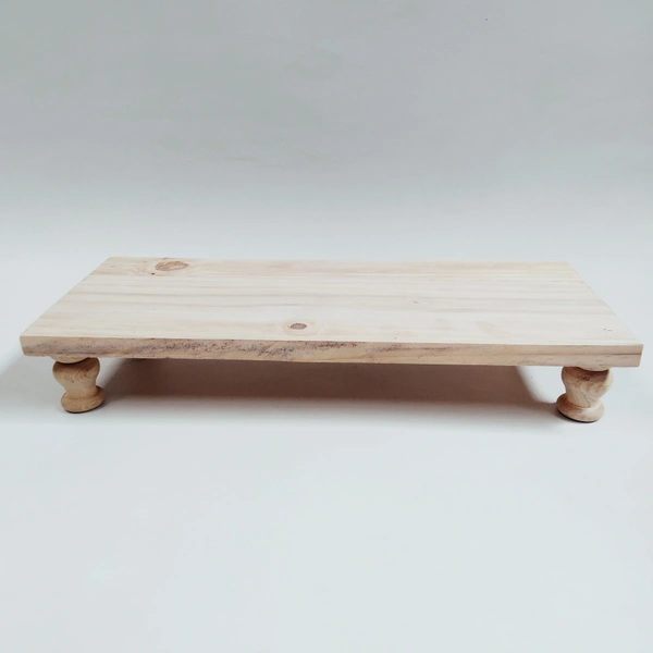 Pinewood Rectangle Chowki / Manai