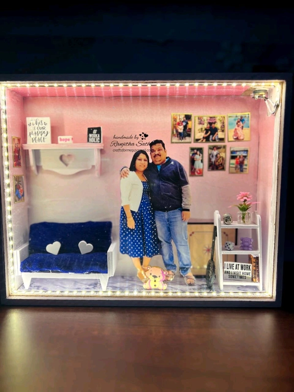 MDF LED Shadow Box Acrylic Lid - 8"/8"/2"