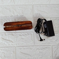 Wooden Stand / Base LED Lamp With Walnut Polish - 10"