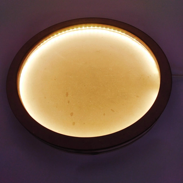 Round LED Shadow Box Moon Lamp For Resin - 8", With Acrylic Cover, 27mm