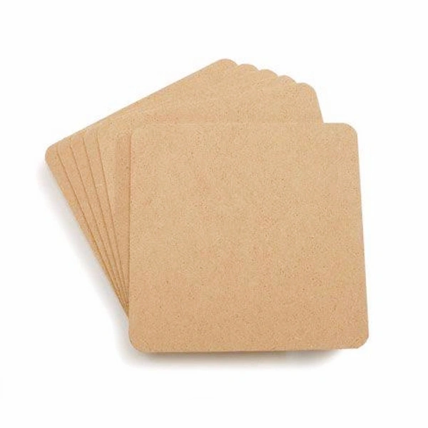 Square Coaster Rounded Corners - 12, 6mm