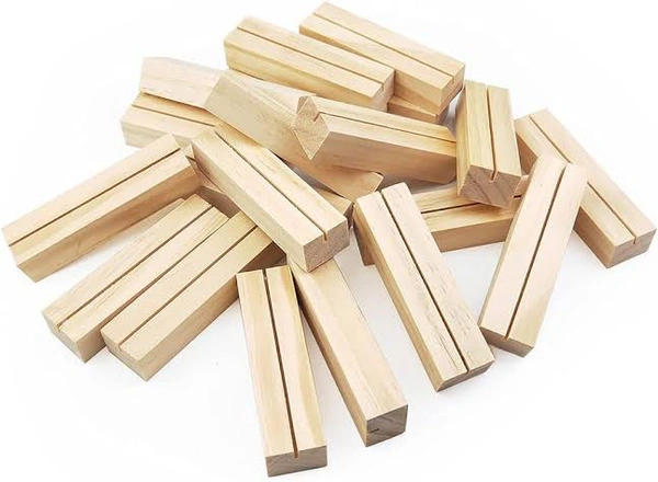 Wooden Base Stand - Set Of 10 - 18"