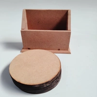 Round Coaster With Box Stand - 6