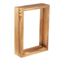 Teak Wood Floating Frames Varmala Preservation Frames - base Acrylic - 12" x 10"