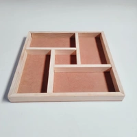 Wooden Platter With Partition