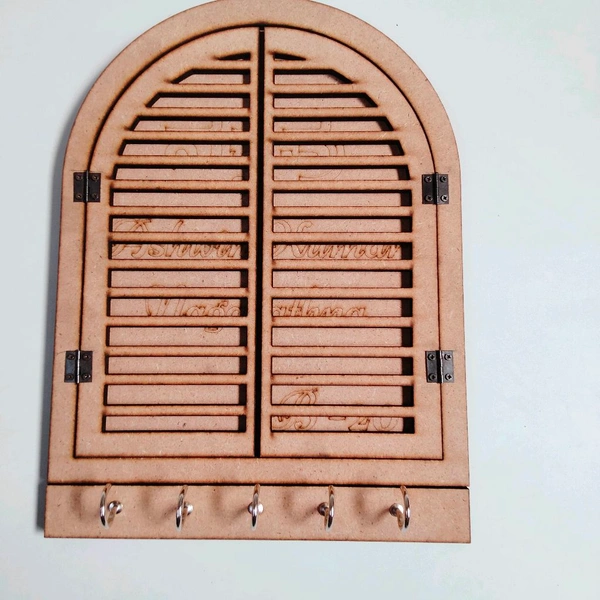 Vintage Jharokha Window Name Board And Key Holder