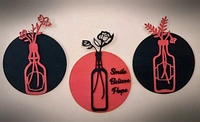 Wall Decor Flower Vase Set