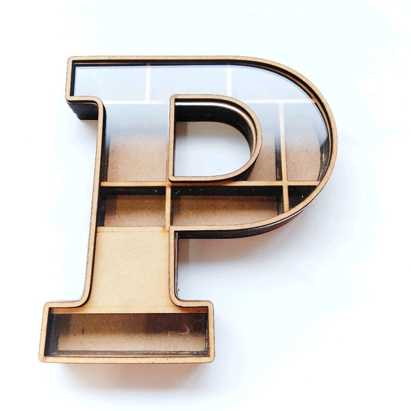 Miniature Alphabet Bookshelf - 10 Inch, P