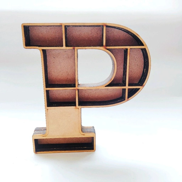 Miniature Alphabet Bookshelf - 10 Inch, P