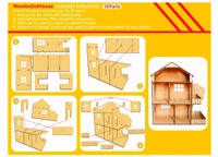 DIY Dollhouse with Basic Furniture Set