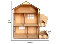 DIY Dollhouse with Basic Furniture Set