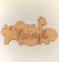 Animal Kingdom Kids Nameboard