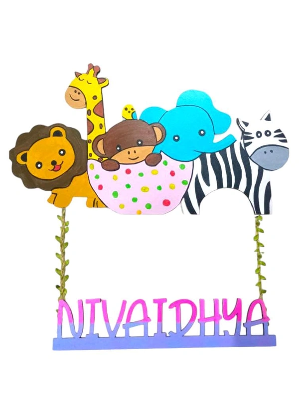 Animal Kingdom Kids Nameboard