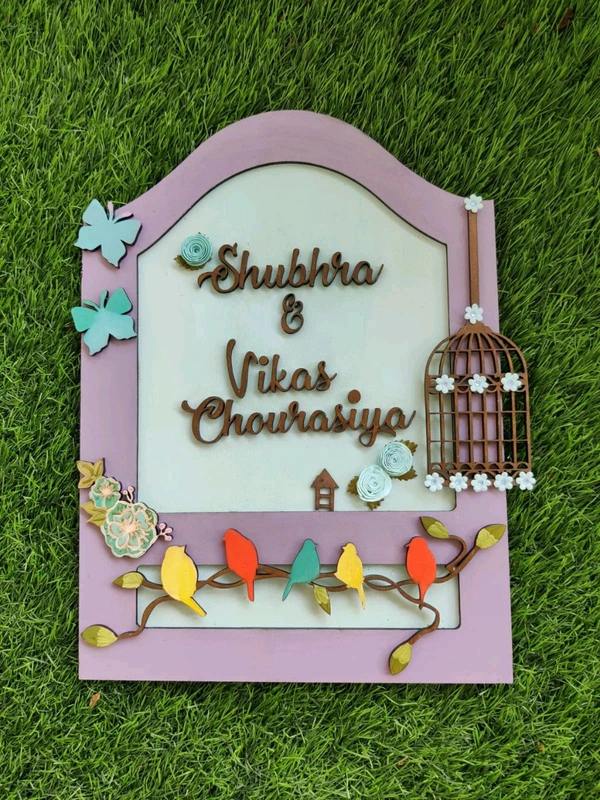 Bird Cage Name Board