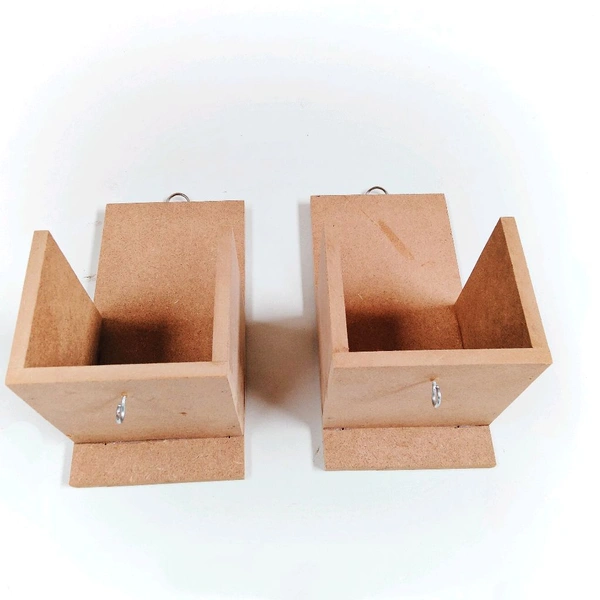 Box Style Floating Wall Shelf Diya Stand - Single PC
