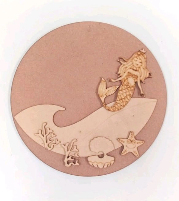 Marmaid Theme Kids Name Board