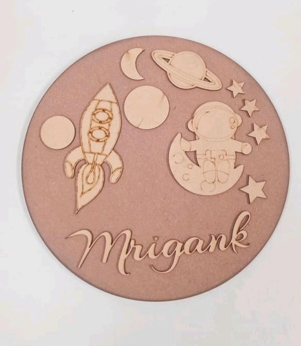 Space Theme Kids Name Board