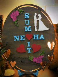 Couple Name Board