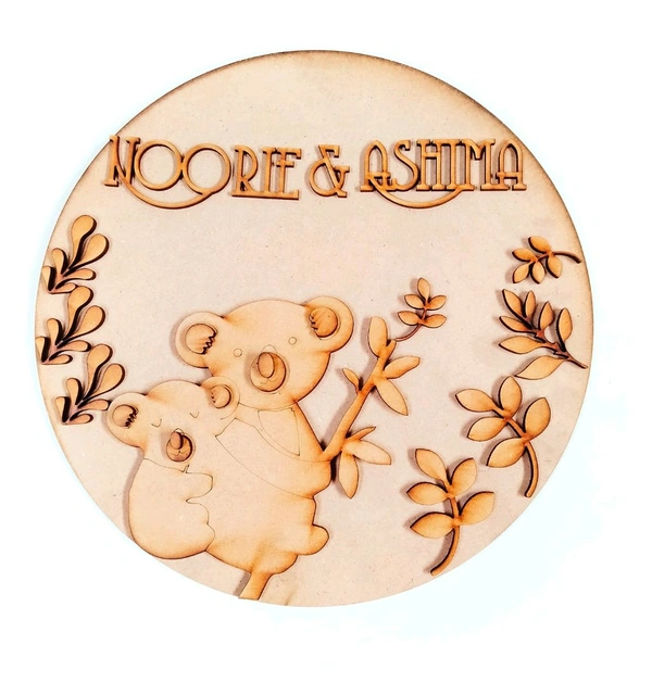 Baby & Mama Bear Name Board