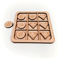 Tic Tac Toe Board Game Avenger Theme - 2.5mm + 2.5mm